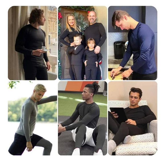 NIB Goodfellow & Co Premium Ultra-Soft Thermal Shirt and Pants - Black M - Picture 7 of 8